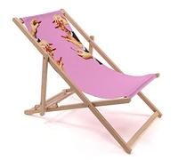 SELETTI Sedia a Sdraio Serpenti Deck Chair Lipstick Pink