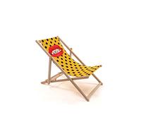 SELETTI Sedia a Sdraio Shit Deck Chair Lipstick Shit