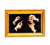 SELETTI TAPPETO BAGNO TOILETPAPER HOME 60X90 18185 LIPSTICKS BLACK