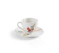 SELETTI Kintsugi Tazzina Caffè n°2 in porcellana Bianco