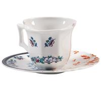 Seletti Tazzina da Caffe' con Piattino in Porcellana Hybrid-Leonia
