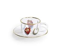 SELETTI TOILETPAPER TAZZINE caffè in Vetro borosilicato, I Love You