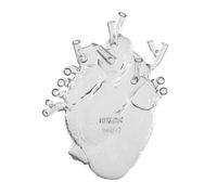 SELETTI vaso a forma di cuore LOVE IN BLOOM GLASS trasparente