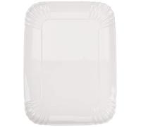 Seletti VASSOI Porcellana Cm.26 x 34, Bianco, 34 x 26 x 3 cm
