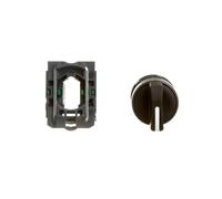 Selettore Schneider Electric diametro 22, 3 posizioni, nero XB5AD33