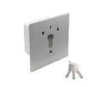 Selettore a chiave apricancello in metallo da incasso Indem Wallswitch 2 micro