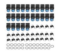 Selettore a chiave Gearwell, interruttore rotante a 2 posizioni, set di interruttori autobloccanti 16 mm, 25 pezzi BEM LA16-11Y 21-F, selettore del pannello di controllo