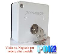 SELETTORE A CHIAVE IN ABS PER SERRANDA CANCELLO AUTOMATICO SPESSORE 30 mm.
