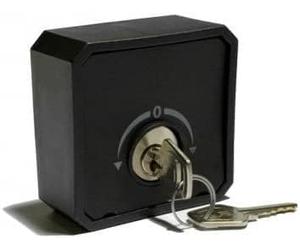 Selettore a chiave UNIVERSALE da esterno oppure da INCASSO per automatismo saracinesca garage o cancello esterno SERRANDA FILO MURO O ESTERNO