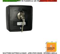 Selettore Chiave Serranda Cancello Parete Apri Stop Chiude Automatismo Elettrico
