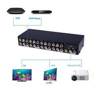 Selettore commutatore audio video RCA a 8 porte Selettore commutatore TV 8