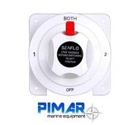 SELETTORE DEVIATORE PER BATTERIE BIANCO STACCA BATTERIA NAUTICA CAMPER BARCA