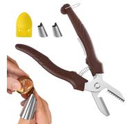 Selettore di clip di castagno-kit di cracker in acciaio inossidabile, apri da dado per impieghi pesanti per noci, noci pecan, nocciole, cucina per utensili a peeling durevole, cottura a casa