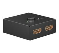 Selettore HDMI manuale 2 a 1 (4K @ 30Hz), Switch HDMI Nero