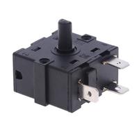 Selettore interruttore rotante per riscaldatore elettrico, AC 250V 16A 3Pin 5Pin Regolatore di temperatura Riscaldatore elettrico Interruttore a fascia Parti del riscaldatore (3 Pin)