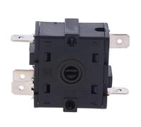 Selettore interruttore rotante per riscaldatore elettrico, AC 250V 16A 3Pin 5Pin Regolatore di temperatura Riscaldatore elettrico Interruttore a fascia Parti del riscaldatore (5 Pin)