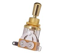 Selettore Pickup A 3 Vie Per Chitarra Diritta Corta Con Interruttore A Levetta Con Cappello In Ottone Compatibile Con Chitarre Elettriche LP/SG parti di chitarra(Gold)