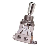 Selettore Pickup A 3 Vie Per Chitarra Diritta Corta Con Interruttore A Levetta Con Cappello In Ottone Compatibile Con Chitarre Elettriche LP/SG parti di chitarra(Silver)