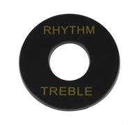 Selettore Ritmo/Armonici per Chitarra per gibson, Placca per interruttore Bianca/Nera, Diametro 33.5mm, Accessorio Ricambio(Black)