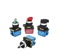 Selettore rotante LA36M da 22 mm con luce LED Selettore a manopola 12V 24V 220V 2 posizioni 3 posizioni Avvio Arresto Accensione Spegnimento(Green-LATCHING,1NO_2 POSITION-SHORT_380V)