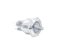 Selettore rotativo 1 pz 22 mm interruttore a pulsante rotante in metallo 2/3 posizioni autobloccante tipo di ripristino automatico con LED NO/NC ON OFF 5 colori(2NO2NC(With LED),SELF-RESET_WHITE_3-6V)