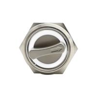 Selettore rotativo Interruttore a pulsante illuminato da 22 mm, 2 o 3 posizioni, selettore rotante in metallo con LED, impermeabile, 5 V, rosso, verde e bianco(White Led,LATCHING_3 POSITION_12-24V)