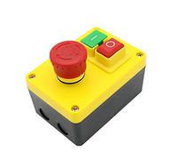 selettore rotativo, pulsante di arresto di emergenza, interruttore a pulsante, KJD17D-2 Interruttore di sicurezza elettromagnetico Start Stop 220V 16A Power On Offes con pulsante di arresto di emergen