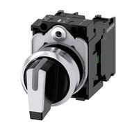Selettore Siemens illuminabile 22 mm bianco 3 posizioni 3SU11502BL601NA0