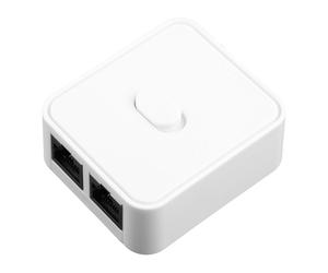Selettore splitter RJ45, plastica tecnica resistente alla corrosione, protegge il segnale di rete, switch extender PoE per Cat5, Cat5e, Cat6, Cat7,