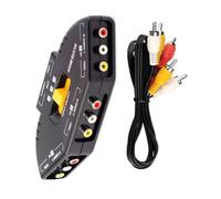 Selettori video musicali a 3 porte video splitter video per più dispositivi senza soluzione di continuità commutazione non ha bisogno di alimentazione esterna Suppl