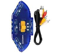 Selettori video musicali a 3 porte video splitter video per più dispositivi senza soluzione di continuità commutazione non ha bisogno di alimentazione esterna Suppl