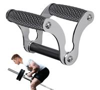 SELEWARE Barra a V, attacco per manico per mine antiuomo, manico solido a doppia D, attacco a T con impugnatura in gomma antiscivolo, adatto per bilancieri olimpici e allenamento di forza