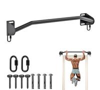 SELEWARE barra per trazioni con telaio a muro - barra per trazioni a muro attrezzo per allenamento in palestra con ganci per bande di resistenza