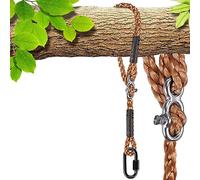 SELEWARE, Cinghie per Amaca, Corda per Altalena, Amaca, Sedia da Appendere, Kit con moschettone in Acciaio Inox, può Contenere Fino a 454 kg, per Esterni, altalene, Amaca, Yoga, Boxe 1m