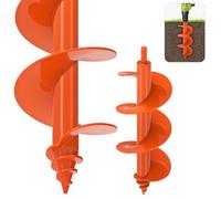 SELEWARE Punta da trapano a coclea per piantare, 10,2 x 30,5 cm, resistente, adatta a trapani esagonali da 3/8", strumento per piantare bulbi, scavatrice per bulbi, fiori, pali di recinzione