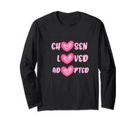 Selezionato Loved Adopted Adoption Gotcha Day Maglia a Manica
