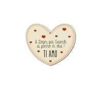Selezione Cartoleria Varzi Dal 1956 Calamita Cuore San Valentino Con Dedica Romantica Ti Amo