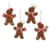 Selezione Cartoleria Varzi dal 1956 gingerbread 4 pezzi assortiti 7,5 cm