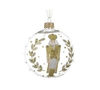 Selezione Cartoleria Varzi Dal 1956 Pallina Albero Di Natale Schiaccianoci Oro Con Glitter