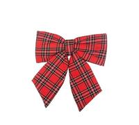 Selezione Cartoleria Varzi dal 1956 Puntale Fiocco Tartan Rosso 40x40 cm per decorazioni di Natale