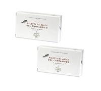 Selezione di Franco® | Filetti di Alici del Mar Cantabrico in Olio di Oliva | Acciughe del Mar Cantabrico Lavorate a Mano | Cuzziol® Acciughe Cantabrico - 2 Lattine (Netto 2 x 70 Gr)