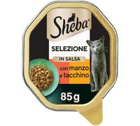 Selezione in Salsa Cibo Umido per Gatti con Succulento Manzo & Tacchino 22