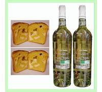 Selezione Macerata Ascoli Piceno 326. Pizza al Formaggio 2x250gr vasocottura Weck, 2x vino bianco Passerina biologico Collevite, prodotto tipico marchigiano, Italy