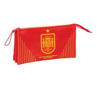 Selezione spagnola di calcio - Astuccio triplo, astuccio per bambini, ideale per bambini in età scolastica, comodo e versatile, qualità e resistenza, 22 x 3 x 12 cm