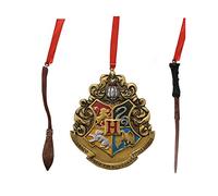 Harry Potter Decorazioni Bacchetta Crest Scopa Albero - XM9732 Natale Vacanze