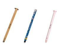 Selezione Varzi dal 1956 - Set di 3 Penne Gel Cancellabili, Inchiostro Termosensibile, Diametro Punta 0,7mm, Altezza: 15cm, Inchiostro Nero, Blu, Rosa