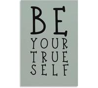 Self Acceptance Wall Art Be Your True Self Canvas Poster Print