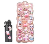 Self Adhesive Animal Stickers - 3D STICKERS, 3D StickerRs For Kids, Marshmallow Cats Scrapbooks Decals For Kids Adults Notebook Scrapbook Pencil Case Tablet Water Bottle Phone Case Laptop
