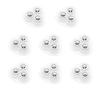 Self-Adhesive Caster Wheels ABS Stainless Steel 20 Pcs | 360 Degree Swivel Ball Design Quiet Rolling For Storage Boxes Trash Bins Furniture(Black)
