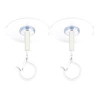 Self Adhesive Ceiling, 2pcs Safety Hooks, Windproof Attaching Kit, Adhesive Wall Hooks, Strong Mounting Hardware, Sturdy Hangable Accessories, for LED Light Strips Banners Small Lights Wind Chimes